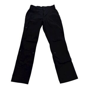 Columbia Pants Womens 8 Black Convertible Hiking Nylon Stretch Trail Outdoor
